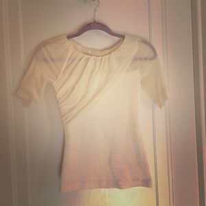 Off white Anthropologie blouse